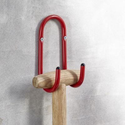Crochet double multi-usages Mottez charge maxi 80 kg profondeur 70 mm
