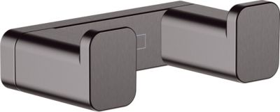 Crochet double porte serviettes gun metal Addstoris Hansgrohe