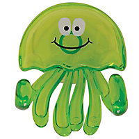 Crochet en plastique vert à ventouse Medusa