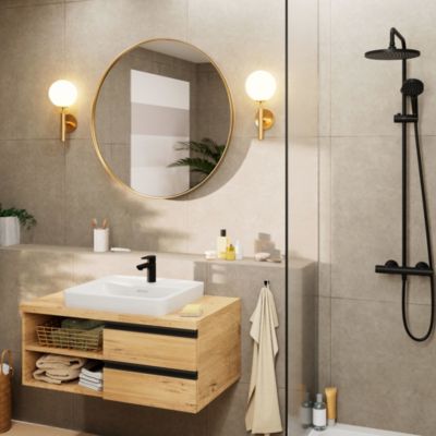 Crochet porte serviettes noir mat Addstoris Hansgrohe