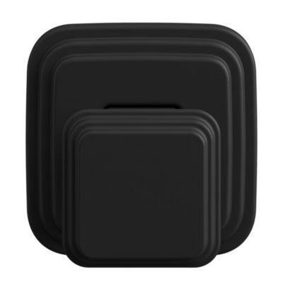 Crochet pour salle de bain en acier inoxydable noir Teesta GoodHome