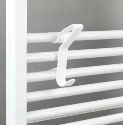 Crochet universel pour radiateur sèche-serviettes Wenko Flexi blanc