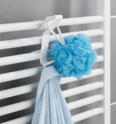 Crochet universel pour radiateur sèche-serviettes Wenko Flexi blanc