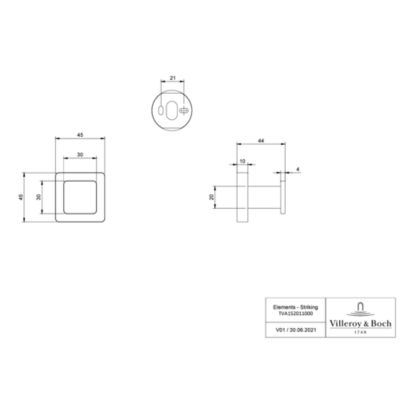 Crochet VILLEROY ET BOCH Elements - Striking Chrome