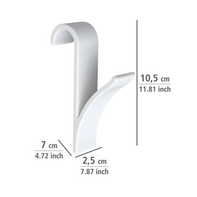 Lot De 10 Crochets Pour Radiateur - Porte-Serviettes Blanc En Plastique ABS - Pour Sèche-Serviettes Et Rangement Salle De Bain