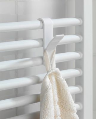 Crochets pour radiateur sèche-serviettes Wenko blanc, 2 pièces