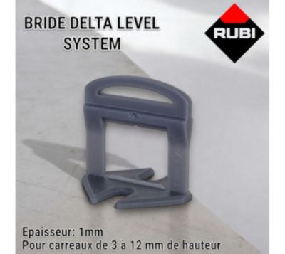 Croisillons autonivelants à cale (3 à 12 mm) DLS RUBI Gris