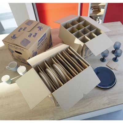 Croisillons de calage en carton Mottez capacité maxi 24 verres