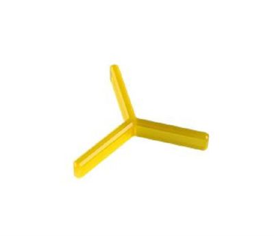 Croisillons de carreleur en Y 120 degrés - Epaisseur: 2 mm - jaune - sachet 250 pièces