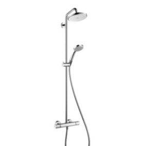 Croma Colonne de douche 220 1 jet avec mitigeur thermostatique, Chrome (27185000)