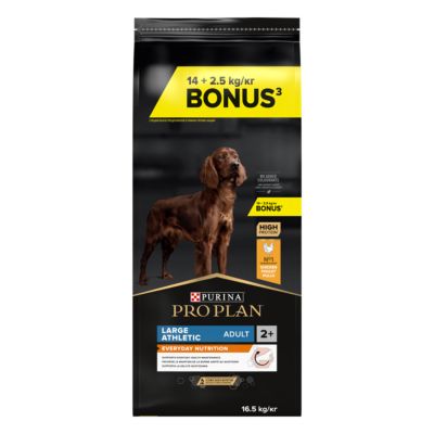 Croquette chien adulte large et athlétique Purina optibalance 14 + 2.5KG Offert