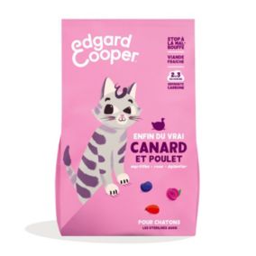 Croquette pour chatons au canard et au poulet 2kg Edgard cooper