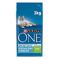 Croquettes pour chat stérilisé One Spécial chat stérilisé dinde et blé 3kg
