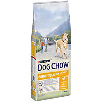 Croquettes pour chien adulte Dog Chow complet/classic au poulet 14kg