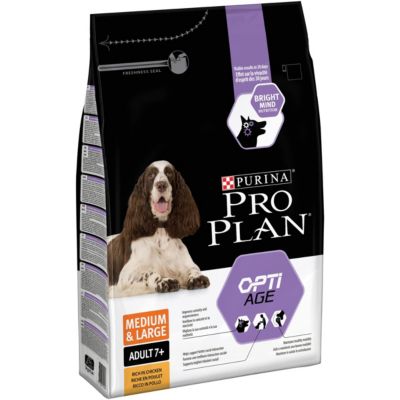 Croquettes pour chien Pro Plan Medium & Large Adult 7+ riche en poulet et riz 3kg Castorama