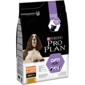 Croquettes pour chien Pro Plan Medium & Large Adult 7+ riche en poulet et riz 3kg