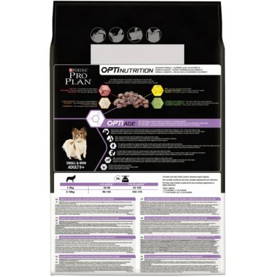 Croquettes pour chien Pro Plan Small & Mini Adult 9+ riche en poulet et riz 3kg