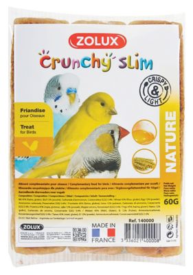 Crunchy slim oiseaux nature Zolux (3 x 20g)