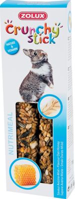 Crunchy stick lapin avoine miel Zolux 115g