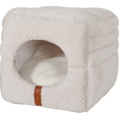 Cube 2 en 1. PALOMA 35 par 35 par 35 cm couleur beige pour chat.