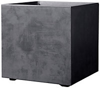 Cube à réserve d'eau plastique Deroma Millennium anthracite 49 x 49 x h.49 cm