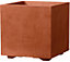 Cube à réserve d'eau plastique Deroma Millennium corten 25 x 25 x h.25 cm