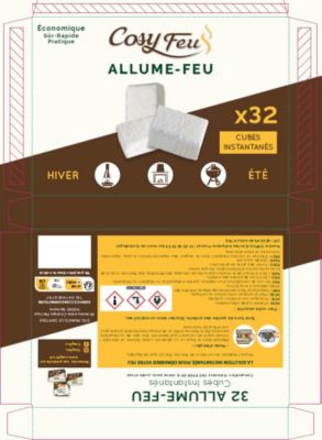 Cube allume-feu Flam & Co - 32 pièces