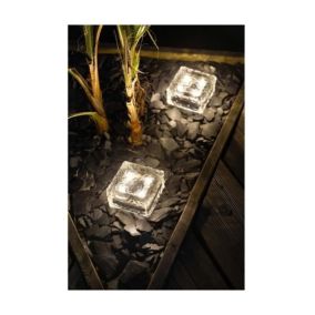 Cube de glace solaire GALIX G4475 - 4 LED - H10cm