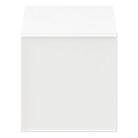 Cube de rangement avec porte blanche mate GoodHome Atomia H. 37,5 x L. 37,5 x P. 37 cm