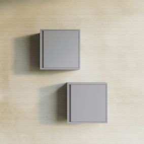 Cube Suspendu Pour Salle De Bain 39Cm Gris Clair - Monaco
