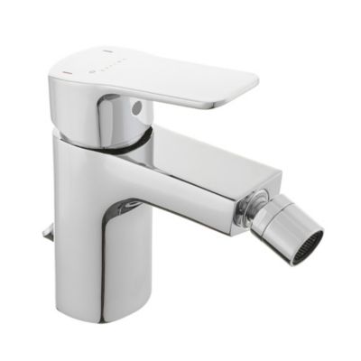 Cube Way by Siko Mitigeur bidet avec bec chromé et tirette, chrome (CU235)