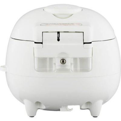Cuckoo CR-0351F cuiseur à riz compact blanc et rouge, capacité 0,54 L, affichage LCD, 5 modes de cuisson