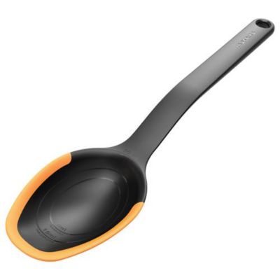Cuillère de cuisson fonctionnelle Fiskars 1027299, bords silicone non rayant, mesure intégrée, rangement outil