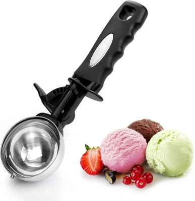 Cuillère à glace 90 ml avec gâchette ergonomique noire