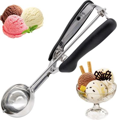 Cuillère à glace et biscuits inox 304 Poignée à ressort