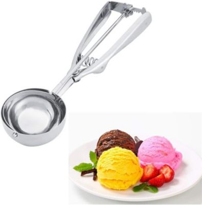 Cuillère à glace inox réutilisable pour boules parfaites