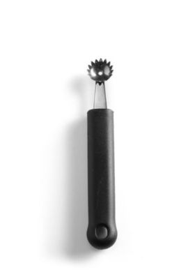 Cuillère à melon dentelée Noir (L)150 mm - Hendi