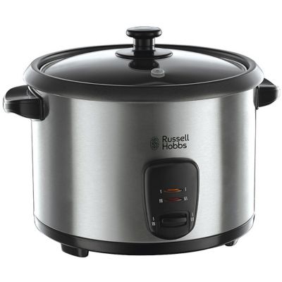 Cuiseur a riz - RUSSELL HOBBS - 19750-56 - 700 W - Bol : 3,3 L - Anti-adhésif - Inox