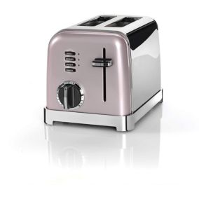 CUISINART - Toaster vintage rose 2 tranches -   CUISINART