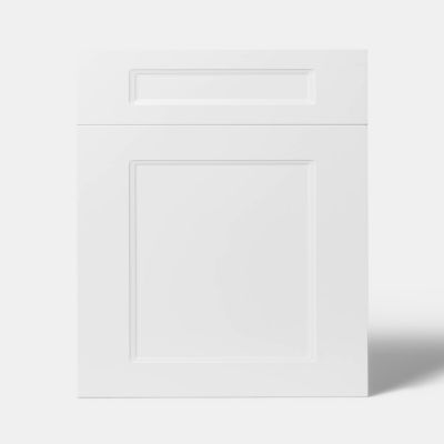 Cuisine complète GoodHome Artemisia blanc mat 2 caissons hauts + 3 bas sans électroménager l.80 cm