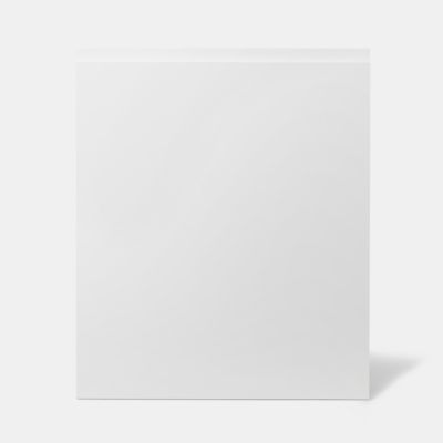 Cuisine complète GoodHome Garcinia blanc brillant 2 caissons hauts + 3 bas sans électroménager l.80 cm