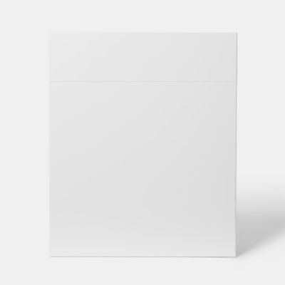 Cuisine complète GoodHome Stevia blanc brillant 2 caissons hauts + 3 bas sans électroménager l.80 cm