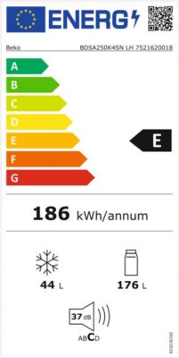 Cuisine complète montée All in Carla l.255 cm avec électroménager + îlot central effet chêne et blanc