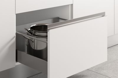 Cuisine complète montée All in Mimosa blanc L. 255 cm avec électroménager