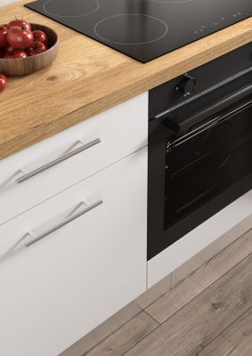 Cuisine complète montée All In Monica blanc L. 255 cm avec électroménager