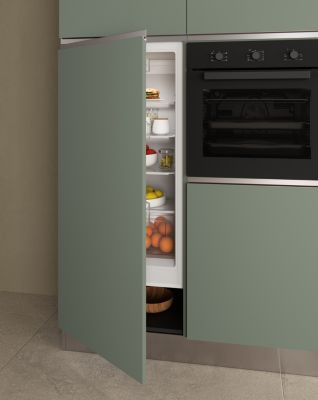Cuisine complète montée All in Salvia vert L. 300 cm avec électroménager