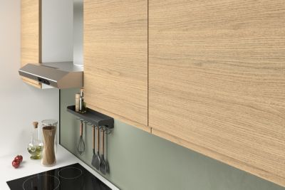 Cuisine complète pré-montée All in basic Chiara chêne L.255 cm avec électroménager