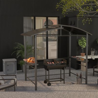 Cuisine de camping - armoire de camping - plan de travail, nombreux rangements, sac transport inclus - armature alu. Oxford gris