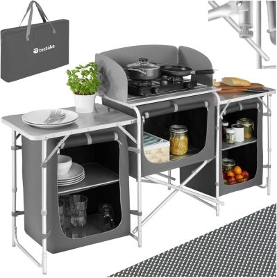 Cuisine de Camping Pliable Meuble de Jardin Barbecue Rechaud Terrasses