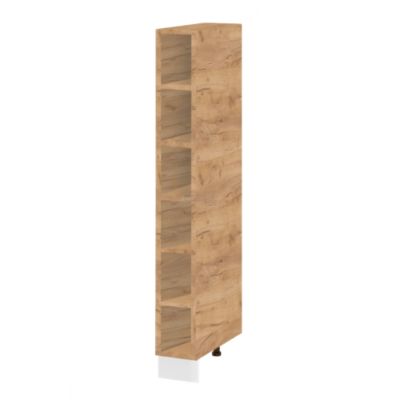Cuisineandcie - Colonne de cuisine étagère ouverte Bellissi Chene L 20 cm